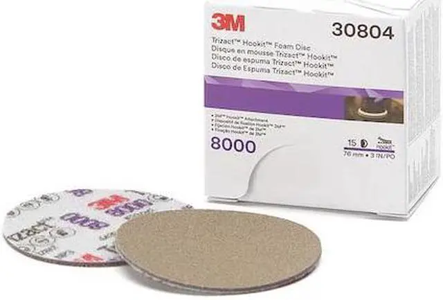 Alt view image 2 of 13 - 3M 30804 Polishing Pad,Foam,3" Size,PK15