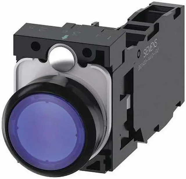 Main image of SIEMENS 3SU1102-0AB50-1FA0 Illuminated Push Button,Blue,22mm,LED