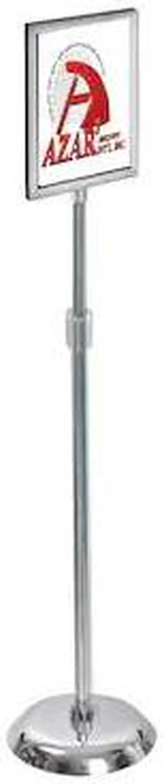 Alt view image 3 of 5 - Azar Sign Holder 8.5" x 11" Silver Metal (300283)