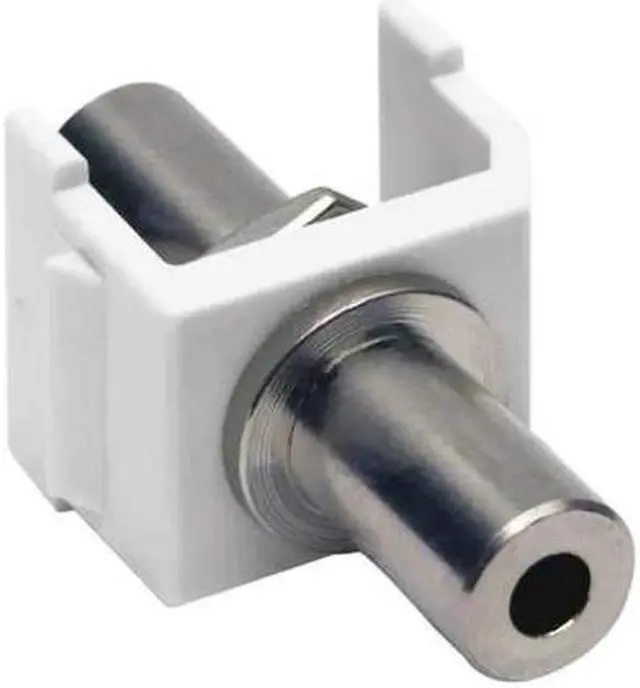 Alt view image 2 of 2 - HUBBELL PREMISE WIRING SF35FFW Snap Fit Keystone Stereo Jack,F/F