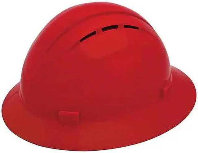 Main image of ERB SAFETY WEL19334RE Hard Hat, Americana, Polyethylene, 4 Point Pinlock, Type