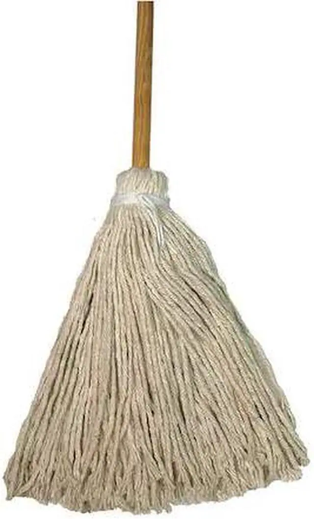 Main image of TOUGH GUY 22VA23 60 in String Correctional Mop, 16 oz Dry Wt, Tied On