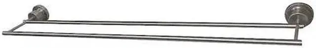 Alt view image 4 of 4 - Kingston Brass BAH821330SN Concord 30 in. Double Towel Bar, Brushed Nickel