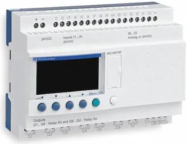 Alt view image 3 of 3 - SCHNEIDER ELECTRIC SR2B201FU Logic Relay,100-240VAC,With Display