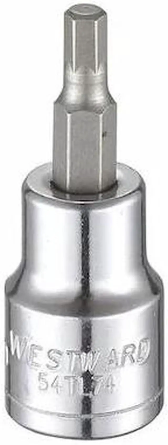 Alt view image 2 of 2 - WESTWARD 54TL74 3/8 in Drive Hex Socket Bit Metric 4.5 mm Tip, 1 3/4 in L