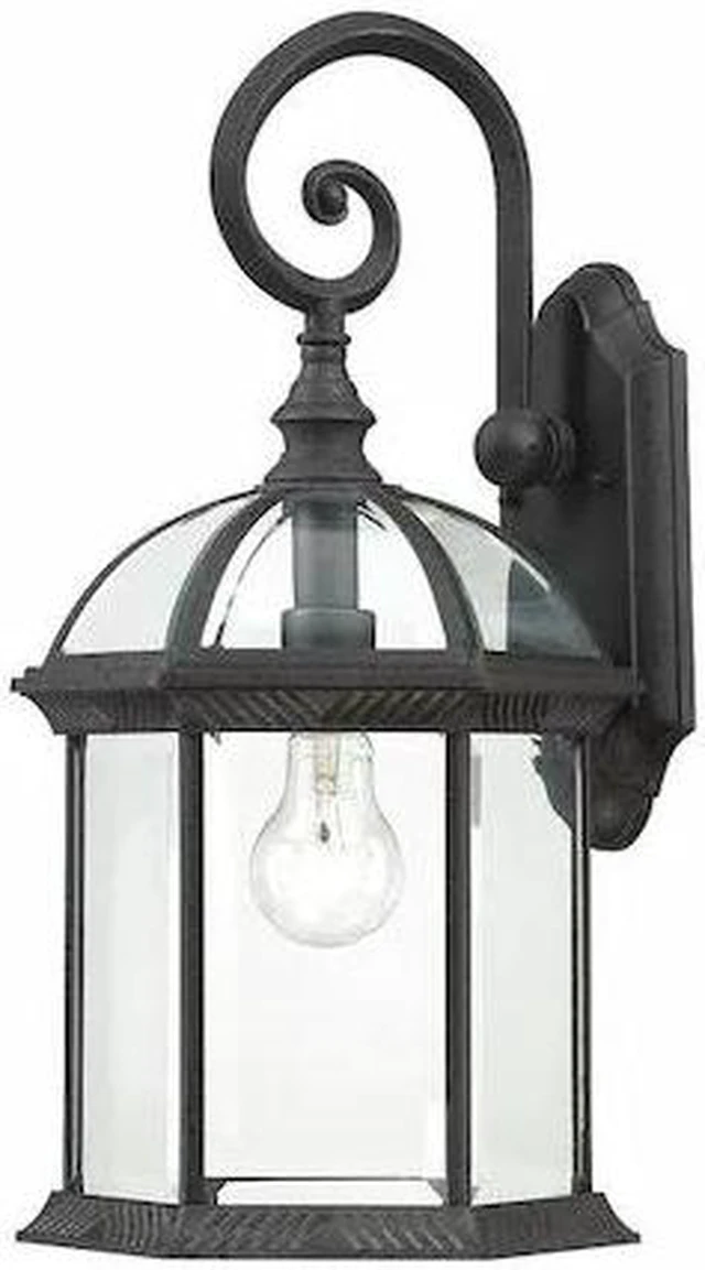 Main image of NUVO 60-4966 Boxwood 1-Light 19 in. Outdoor Wall with Clear Beveled Glass