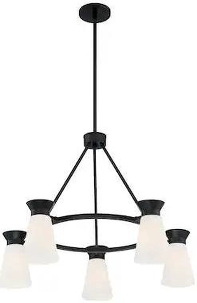 Main image of NUVO 60/7315 Fixture, Chandelier, 5-Lght, Incandescent, 60W, 120V, A19, Medium