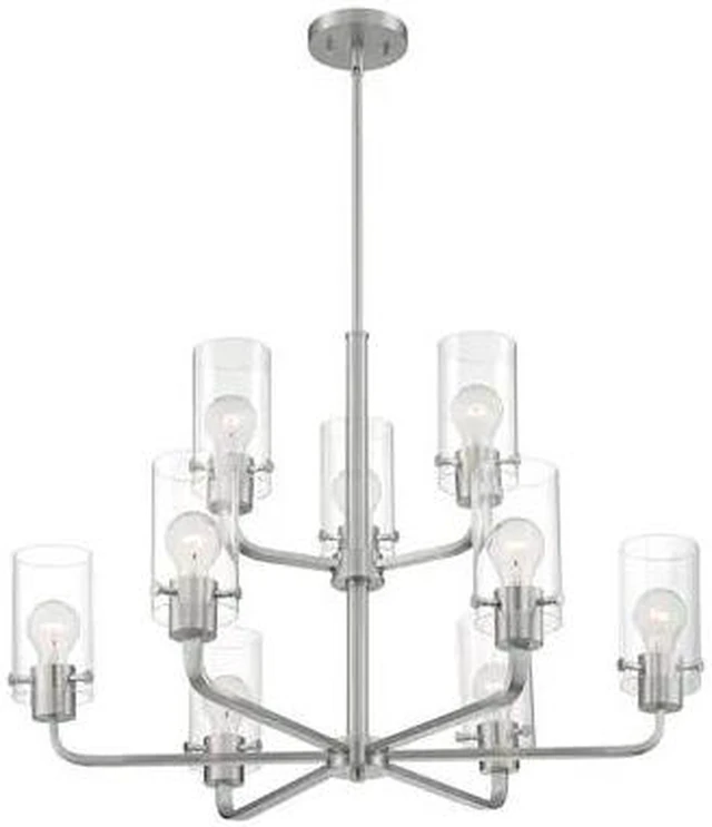 Main image of NUVO 60/7179 Fixture, Chandelier, 9-Lght, Incandescent, 60W, 120V, A19, Medium