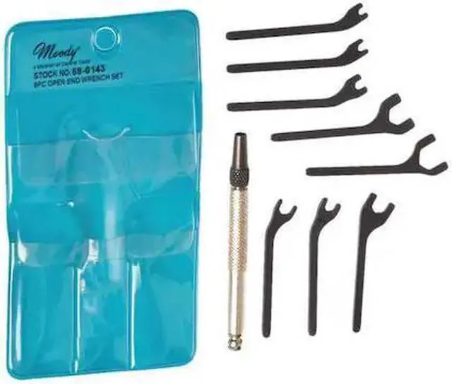 Alt view image 2 of 2 - MOODY TOOL 58-0143 Open End Wrench Set,9Pc,4In,SAE