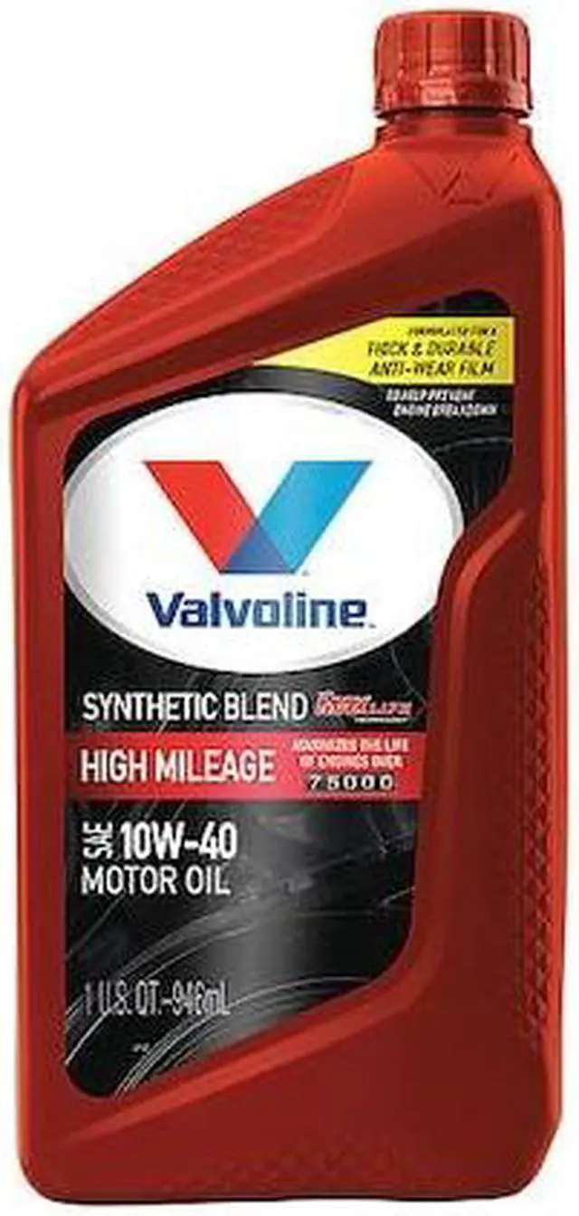 Main image of VALVOLINE 797977 Engine Oil, Synthetic Blend, 10W-40, 1 Qt., Maxlife