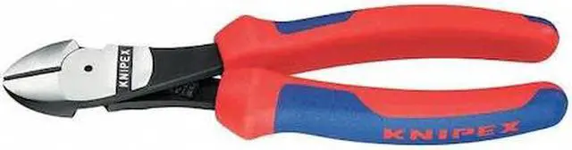 Alt view image 2 of 2 - KNIPEX 74 02 160 6-1/4" High Leverage Diagonal Cutter, Ergonomic Grip