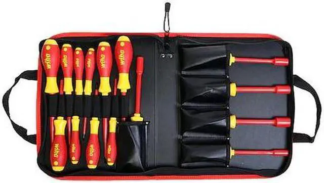 Alt view image 6 of 7 - WIHA 32190 Insulated Screwdriver/Nutdriver Set,15pc