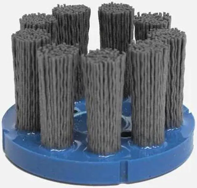 Main image of WEILER 85778 3" Nylox Disc Brush, Crimped Filament.040/120SC Fill, 7/8" Arbor