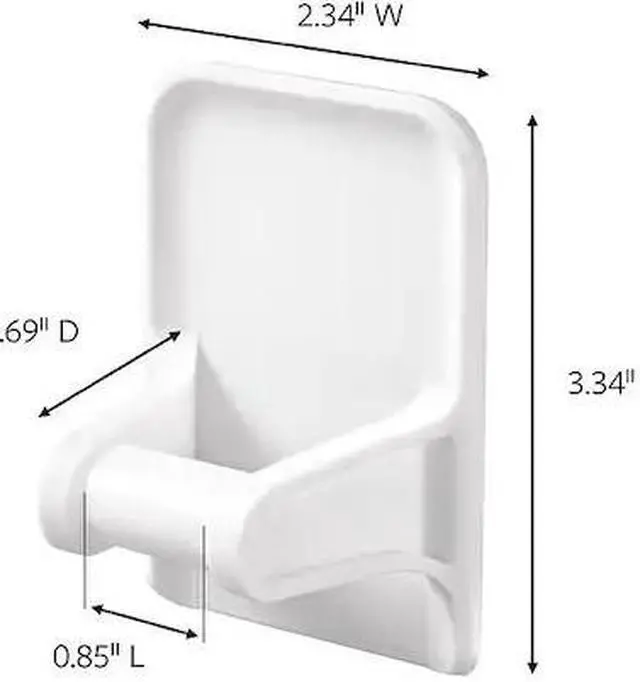 Main image of COMMAND 17009-HW2ESF Spray Bottle Hanger, White, Plastic, PK2