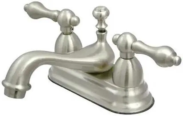 Alt view image 3 of 3 - Kingston Brass KS3608AL Two Handle 4 in. Centerset Lavatory Faucet with Brass Pop-up