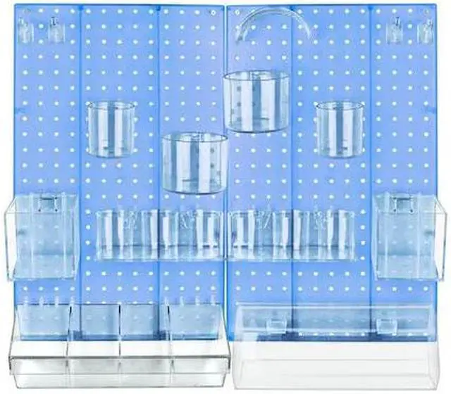 Main image of AZAR DISPLAYS 900944-BLU 24-Piece Blue Pegboard Organizer Kit with 2 Panels and
