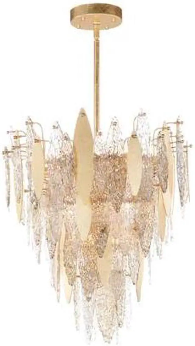 Main image of MAXIM 32325CLCMPGL Majestic 12-Light 24" Wide Gold Leaf Chandelier