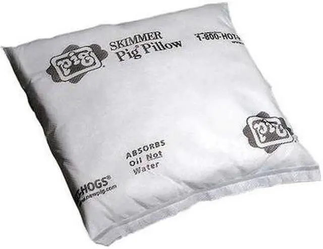 Main image of PIG PIL405 Sorbent Pillow, 5 gal, 12 in x 12 in, Oil, White, 10 PK
