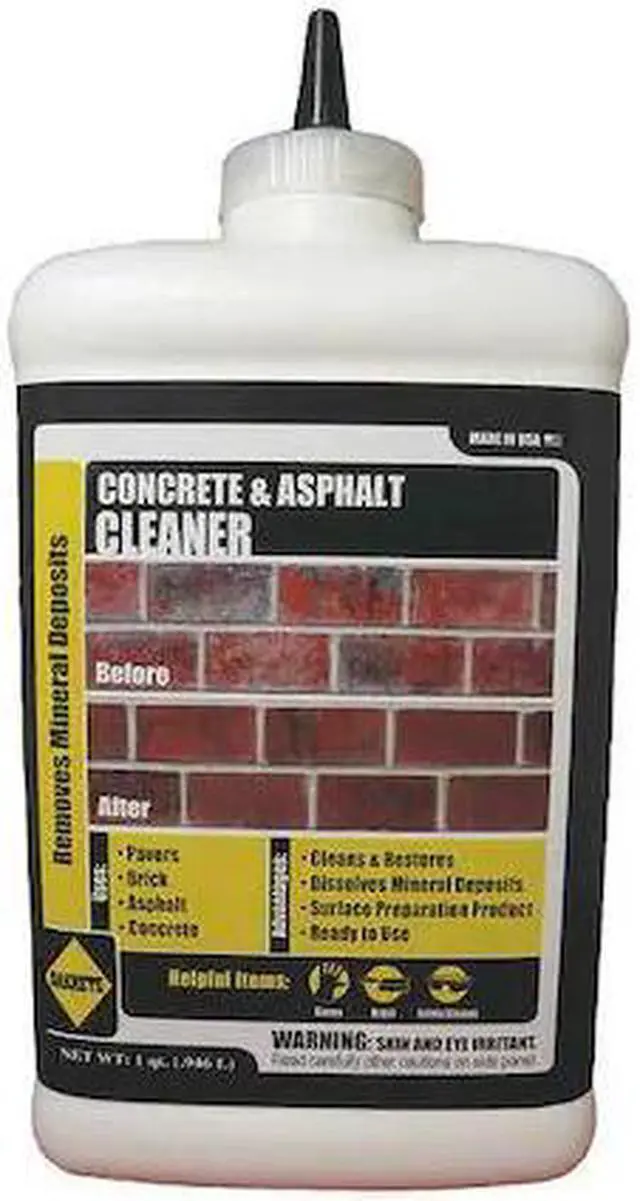 Alt view image 2 of 4 - SAKRETE 120042 Concrete Cleaner, Bottle, Pale Yellow, 63 sq ft Coverage