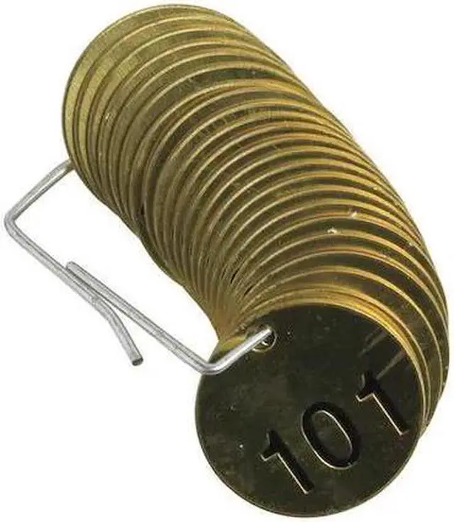 Alt view image 2 of 2 - BRADY 23204 Numbered Tag Set,101 to 125,25 Tags