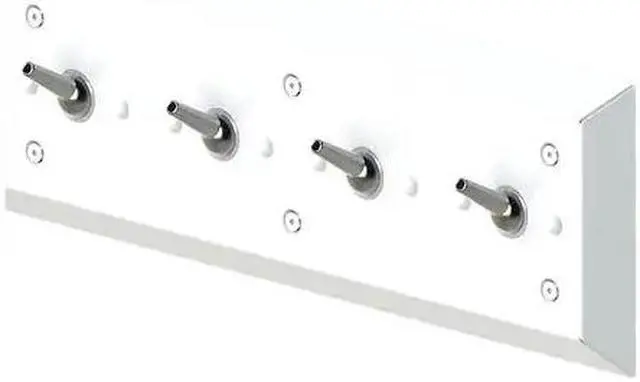 Alt view image 3 of 3 - BESTCARE WH1828A-SLPT Bathroom Hook,4 Hooks,6-1/2" H,7/8" D