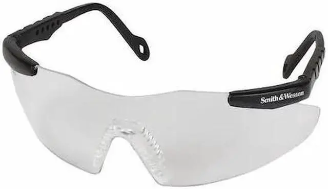 Main image of SMITH & WESSON 19794 Safety Glasses, Wraparound Clear Polycarbonate Lens,