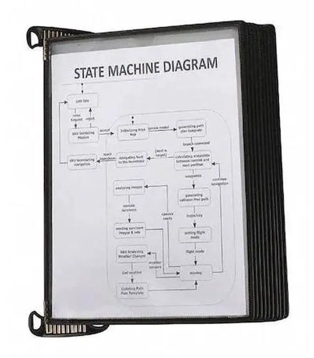 Main image of Tarifold TP920307 PRO Series Magnetic Wall Reference System - 10 Panels with Black Borders - Black Base