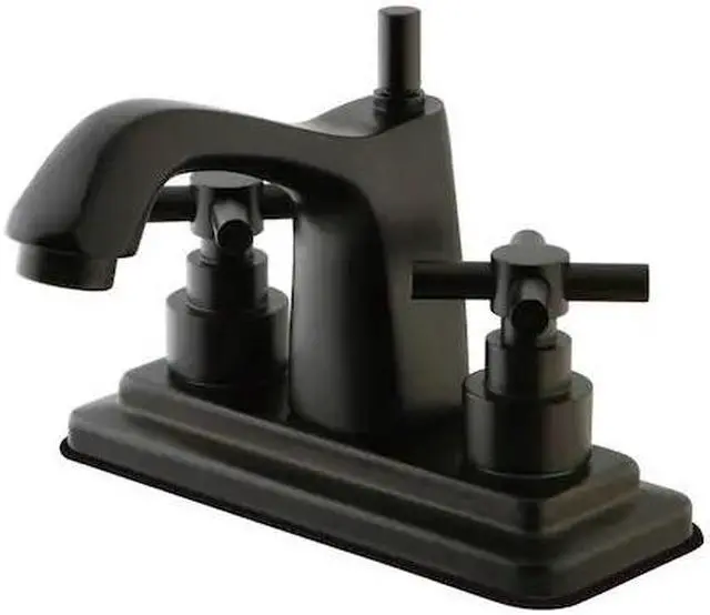 Alt view image 2 of 3 - Kingston Brass Elinvar Two Handle 4" Centerset Lavatory Faucet with Brass Pop-up