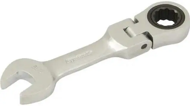 Main image of DYNAMIC D076214 Tools 7/16" Stubby Flex Head Ratcheting Wrench