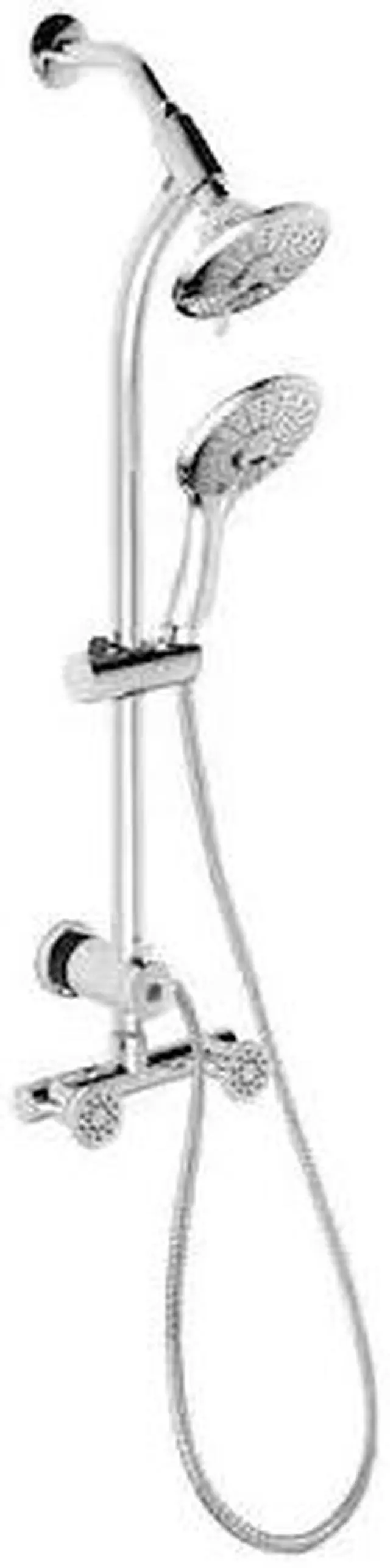 Main image of KEENEY MFG SYM018CP Shower Faucet Kit, Polished Chrome, Wall