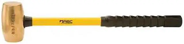 Main image of ABC HAMMERS ABC8BFBS 8 lb. Brass Hammer with 24" Fiberglass Handle