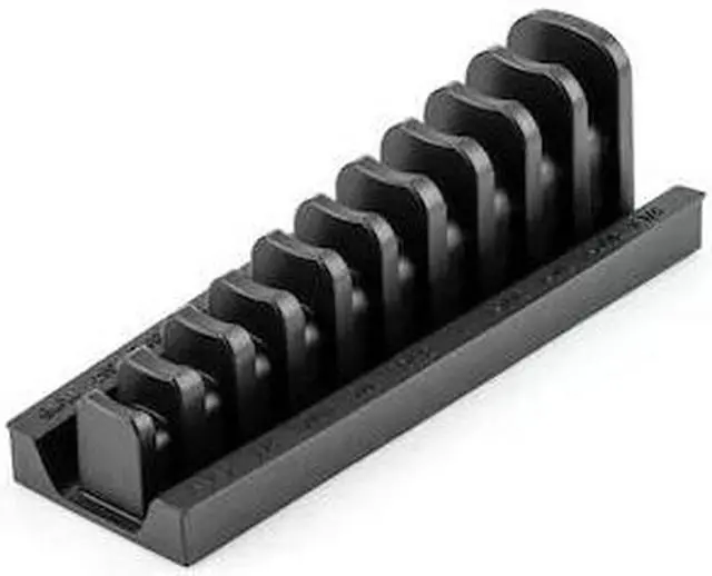 Alt view image 2 of 6 - tekton 10-tool 1/2 inch drive crowfoot wrench organizer rack, black (11/16-1-1/4 in.) | org26310