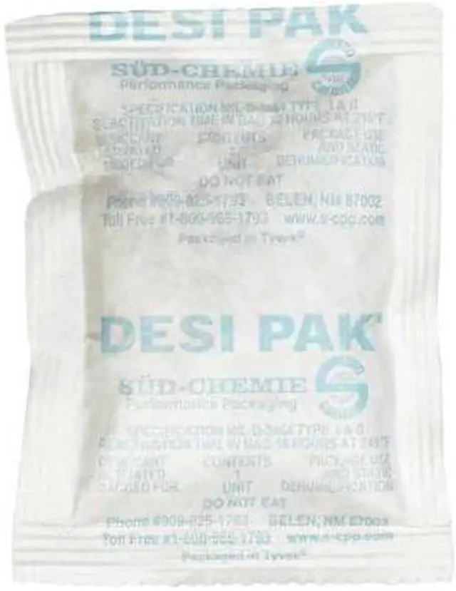 Main image of TYVEK DES121 Tyvek Clay Desiccants, 5 Gallon Pail, 3" x 4" x 1/4", White, PK300
