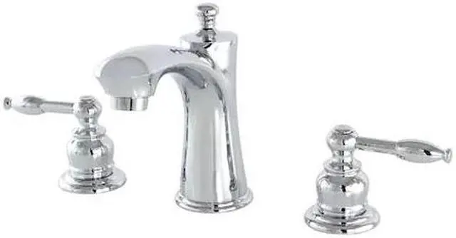 Alt view image 2 of 2 - Kingston Brass KB7961KL Knight Widespread Lavatory Faucet, Polished Chrome
