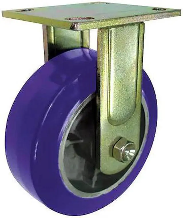 Main image of ZORO SELECT 1NUY3 Rgd Plate Caster,Polyurthan,4 in.,750 lb