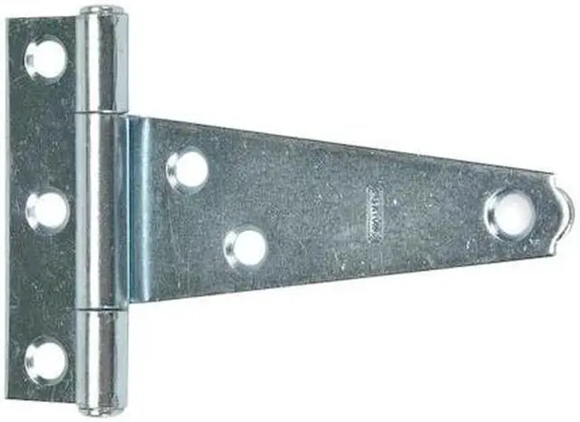 Main image of ZORO SELECT 1RCR8 Tee Hinge, Steel, 27/32 in Leaf W x 2 1/4 in Leaf H, zinc