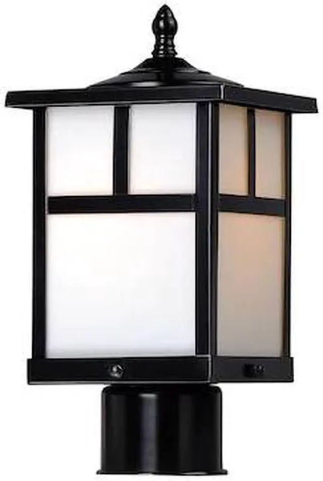 Alt view image 2 of 3 - Maxim 4055WTBK 12 in. Coldwater 1-Light Outdoor Pole & Post Lantern, Black