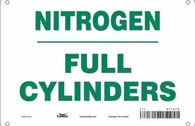 Main image of CONDOR 471L78 Safety Sign, 7 in Height, 10 in Width, Aluminum, Vertical