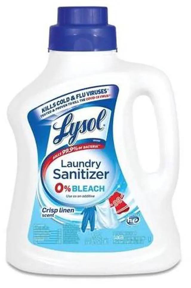 Alt view image 6 of 14 - Lysol 95872 Laundry Sanitizer, Liquid, Crisp Linen, 90 Oz.