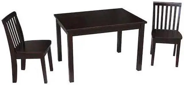 Alt view image 2 of 2 - Intenational Concepts K15-2532-263-2 Set of 3 pcs - 2532 Table with 2 mission juvenile chairs  Rich Mocha