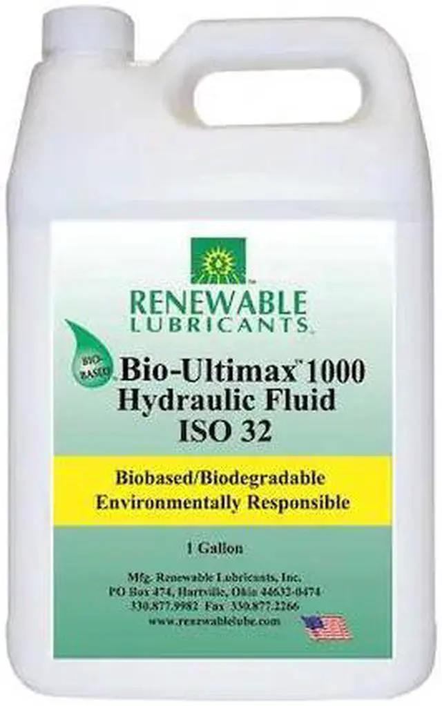 Alt view image 2 of 2 - Vegetable Oil Hydraulic Oil, 1 gal. Jug, ISO Viscosity Grade : 32