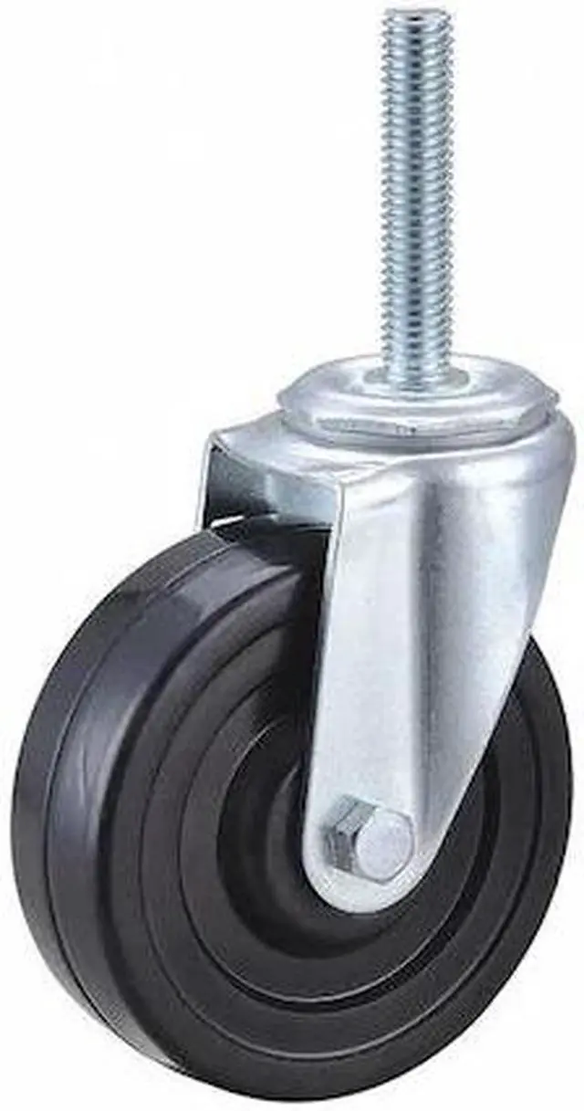 Main image of ZORO SELECT 32J935 Swivel Stem Caster,Rubber,4 in.,170 lb.