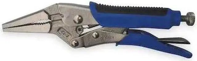 Alt view image 3 of 3 - Long Nose Locking Pliers, 6 In, Soft Grip