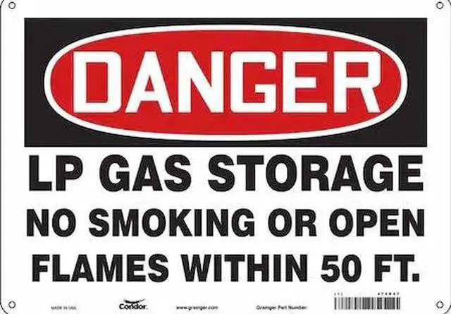 Main image of CONDOR 473R57 No Smoking Sign, 10" H, 14 in W, Polyethylene, Horizontal