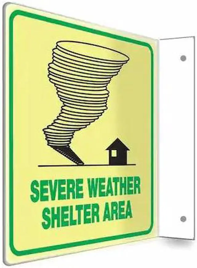 Main image of CONDOR 480X09 SEVERE WEATHER SHELTER AREA, PETG, 8 in x 8 in, Mounting Holes