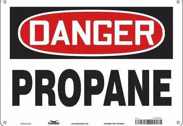 Main image of CONDOR 470V63 Safety Sign, 10 in Height, 14 in Width, Polyethylene, Horizontal