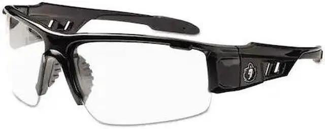 Alt view image 2 of 8 - Ergodyne Clear Safety Glasses Dagr Black 52000