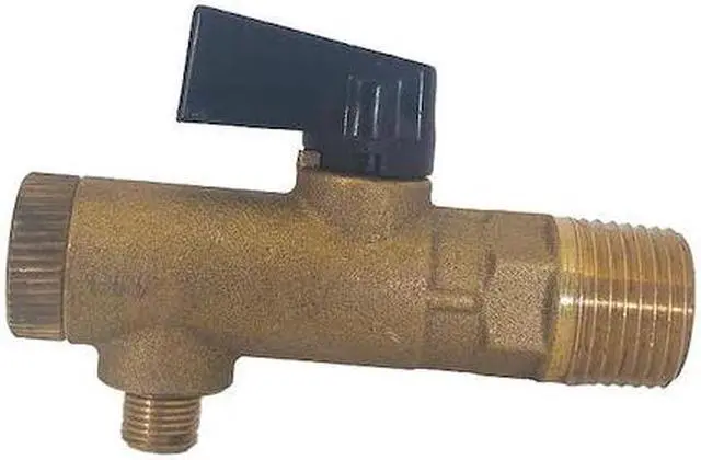 Main image of SPEEDAIRE 13X539 Brass Filter Ball Valve,Ang.,MNPT,1/8 In
