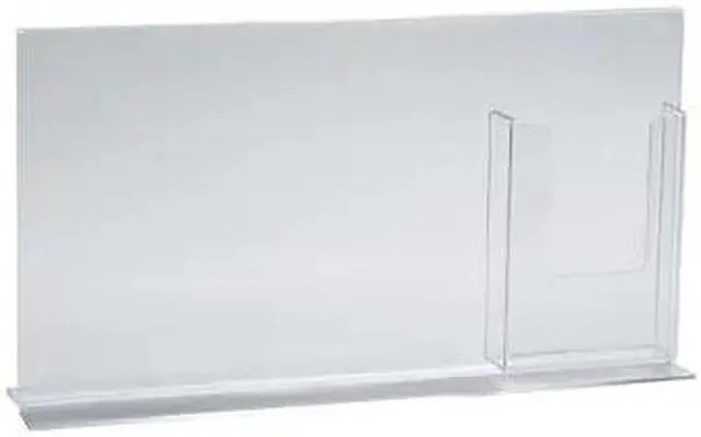 Main image of AZAR DISPLAYS 252054 Double-Foot Sign Holder w/ Trifold Pocket Overall