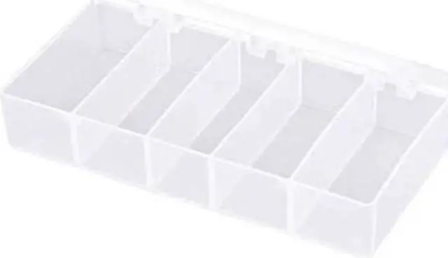 Alt view image 2 of 2 - FLAMBEAU T215 Compartment Box with 5 compartments, Plastic, 1 3/8 in H x 3-3/16